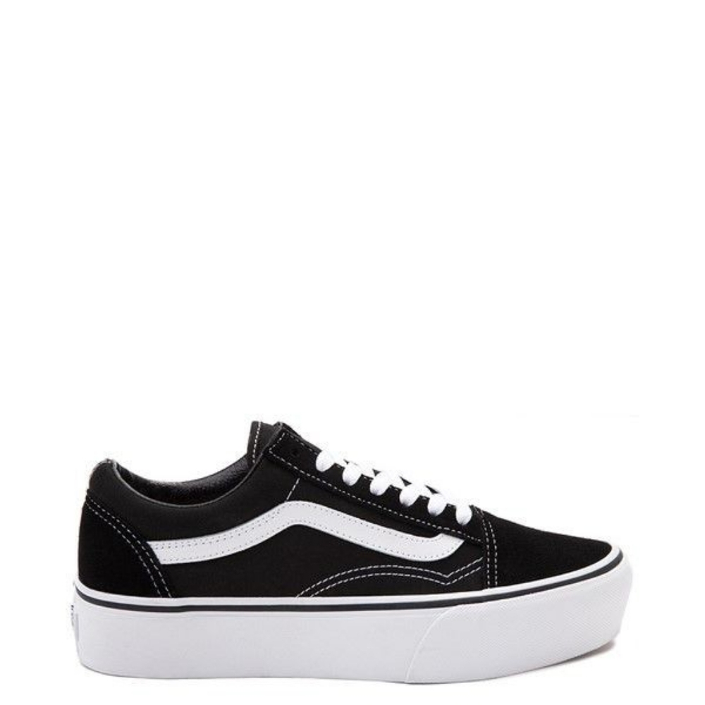 Black Platform Vans